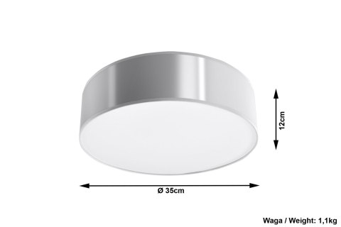 Plafon ARENA 35 Szara