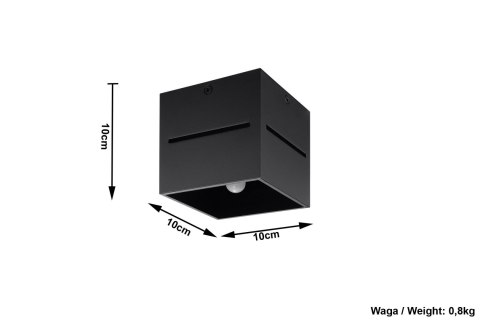 Spot/tuba LOBO Czarny