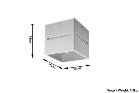 Spot/tuba LOBO Szary