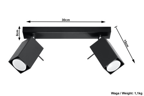 Reflektory/oświetlenie punktowe MERIDA 2 Czarny