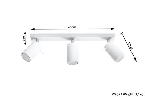 Reflektory/oświetlenie punktowe RING 3 Biały