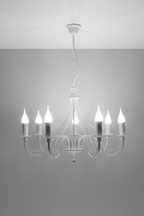 Żyrandol MINERWA 7 Biały