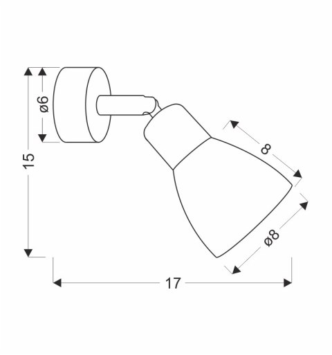 Kinkiet AMCOS czarny 1x40W E14 bursztynowy klosz nowoczesna lampa ścienna do salonu sypialni korytarza