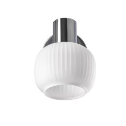 Kinkiet ANDRUS chromowy 1x40W E14 elegancka lampa ścienna klasyczna do salonu sypialni przedpokoju garderoby oświetlenie dodatk