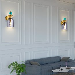 Kinkiet Tropea dymny 1xE27