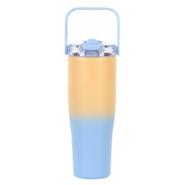 Kubek termiczny New York 900ml żółto-niebieski