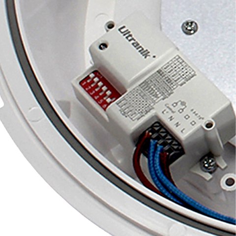 Plafon Natynkowy LED 40cm okrągły BB03 40W 4000K z czujnikiem biały PIR