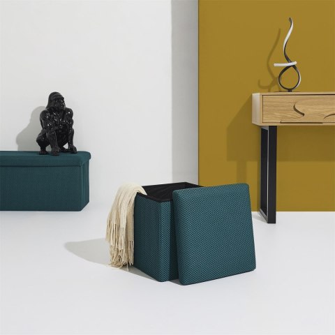 Pufa Vels Atom turkusowa