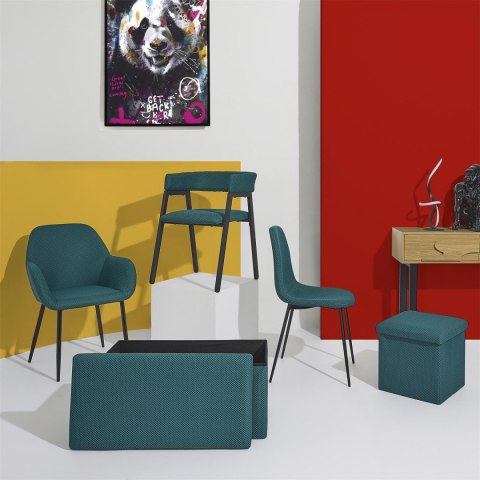 Pufa Velse Atom turkusowa