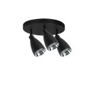 Campana 3 plafon czarny 3xGU10