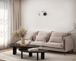 Kinkiet czarny nowoczeny Amaya WL-22782-BK