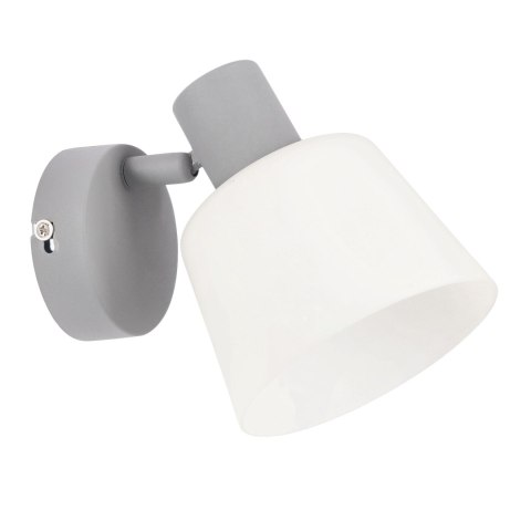 Lampa ścienna kinkiet GINKO szary 1x40W E14 nowoczesna elegancja do sypialni salonu przedpokoju oświetlenie