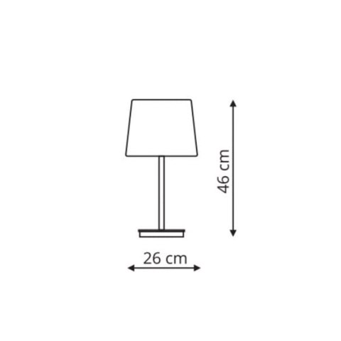 Lampa stołowa Marbella 1xE27 czarna LP-332/1T BK