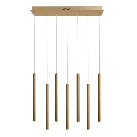 Lampa wisząca nad stół, wyspę kuchenną Valdes PND-22302-7-GD