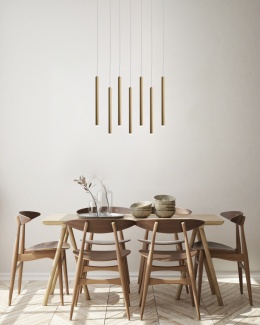 Lampa wisząca nad stół, wyspę kuchenną Valdes PND-22302-7-GD