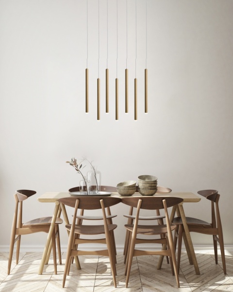 Lampa wisząca nad stół, wyspę kuchenną Valdes PND-22302-7-GD