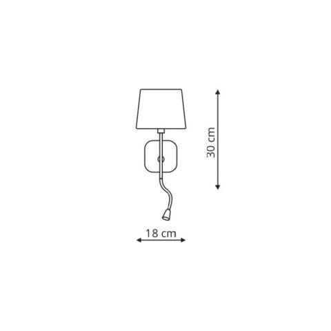 Marbella kinkiet czarny