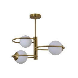 Plafon ring złoty białe kule Dorado LP-002/3C ring