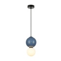 Lampa wisząca Pieve kula niebieska PND-95221-1S-BLU