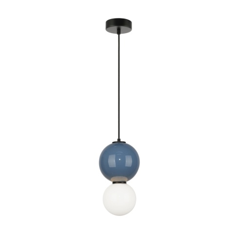 Lampa wisząca Pieve kula niebieska PND-95221-1S-BLU