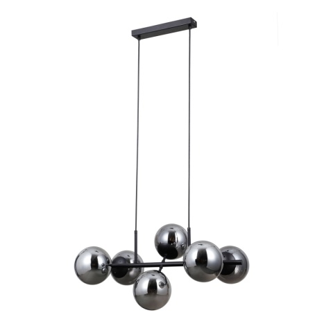 Lampa wisząca kule dymione Molite PND-1098-6-BK