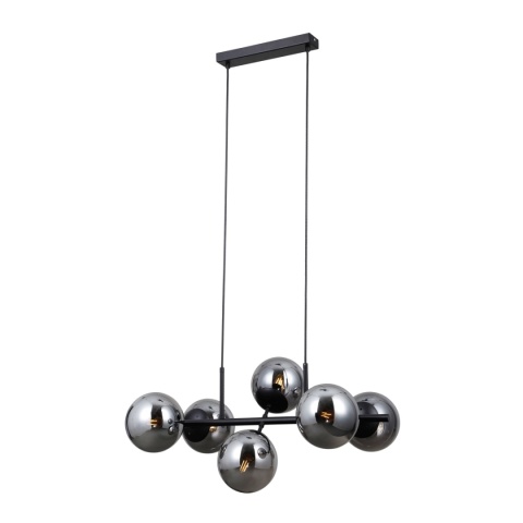 Lampa wisząca kule dymione Molite PND-1098-6-BK
