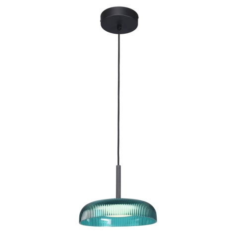 Lampa wisząca zielona, niebieska Colle PND-48529-BK-BLU