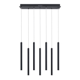 Lampa wisząca nad stół, wyspę kuchenną Valdes PND-22302-7-BK