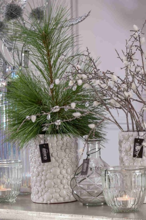 Osłona, doniczka biała PAXE