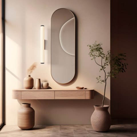 Kinkiet Vena 45 cm czarna LED CCT