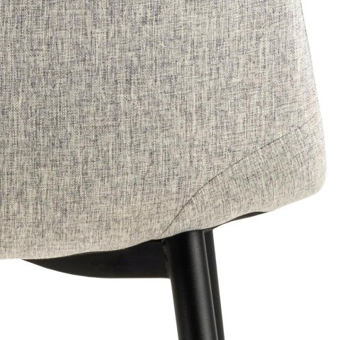 Krzesło Celia szare jasne/ czarne