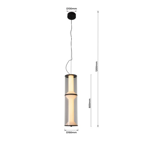 Lampa wisząca Aeris 2 transparentna LED CCT