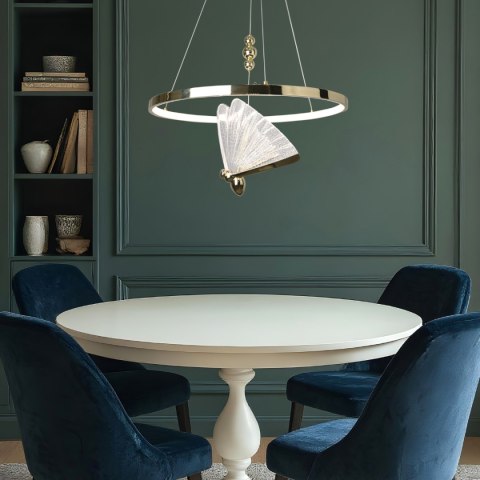 Lampa wisząca Marissa Ring złota LED CCT