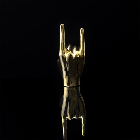 Dekoracja, figurka Dłoń Rock and Roll złota