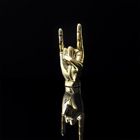 Dekoracja, figurka Dłoń Rock and Roll złota