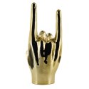 Dekoracja, figurka Dłoń Rock and Roll złota