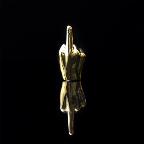 Dekoracja, figurka Dłoń mała 1 palec złota