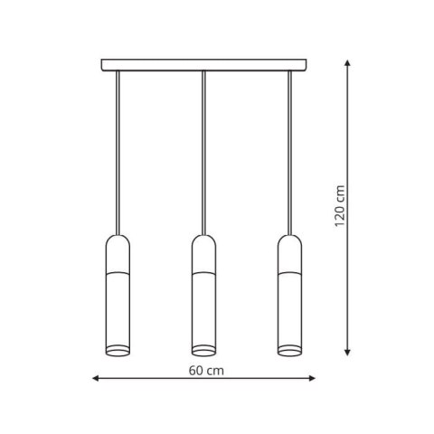 Lampa wisząca Fano czarna LED 3000K