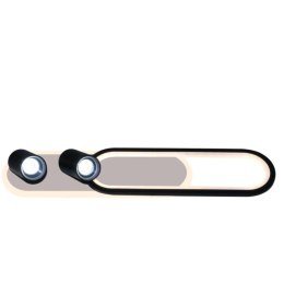 Spot Parma 2 długi czarny 2xGU10 LED CCT