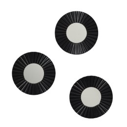 Zestaw 3 luster Origami czarne