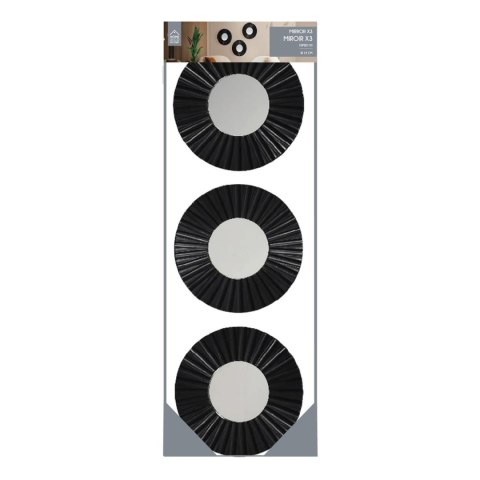 Zestaw 3 luster Origami czarne