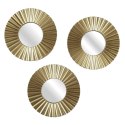 Zestaw 3 luster Origami złote