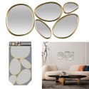 Zestaw 5 luster Organic Shape złote