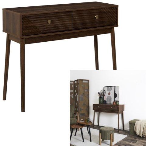 Konsola Tiffany orzech