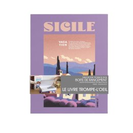 Pudełko książka Sicile fioletowa