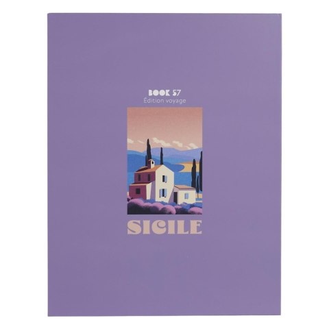 Pudełko książka Sicile fioletowa