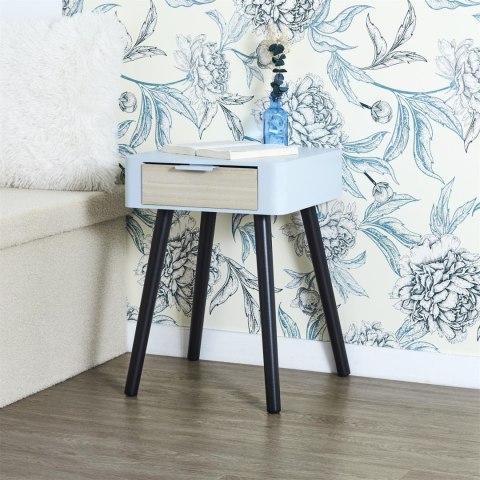 Szafka nocna Padano błękitna/czarna