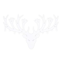 Wieszak ścienny Poroże biały