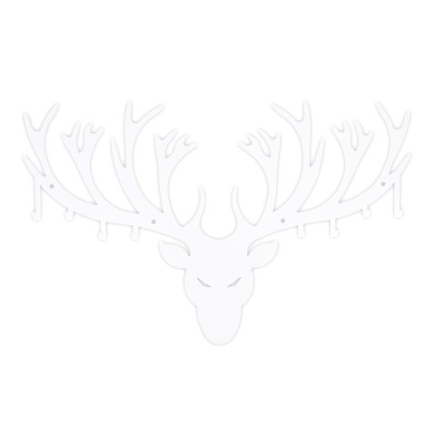 Wieszak ścienny Poroże biały