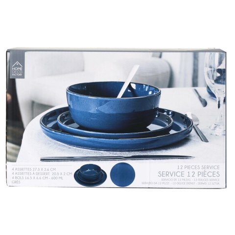 Zestaw obiadowy Temp na 4 osoby niebieski